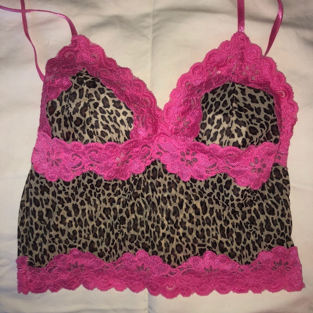 (HOLD @cherubwen) NWOT XOXO Cheetah Lingerie Top